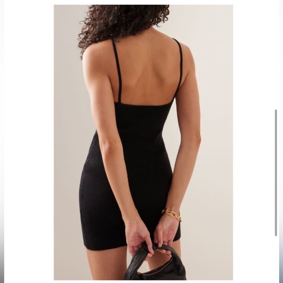 Anna Quan Tanesha Black Knit Ribbed Dress - Picture 9 of 15